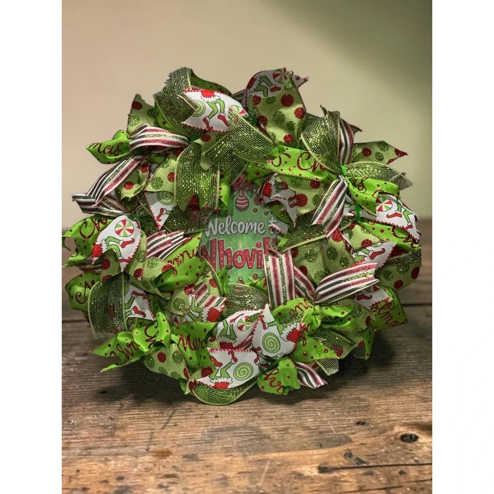 Welcome to Whoville Ribbon Wreath